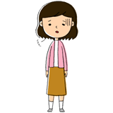 マイナス思考で疲れるお姉さん