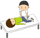 骨盤矯正をする院長